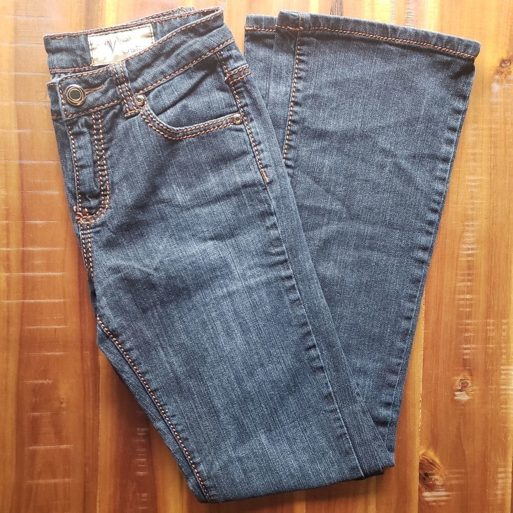 V Cristina Jeans Wide Leg Size 4